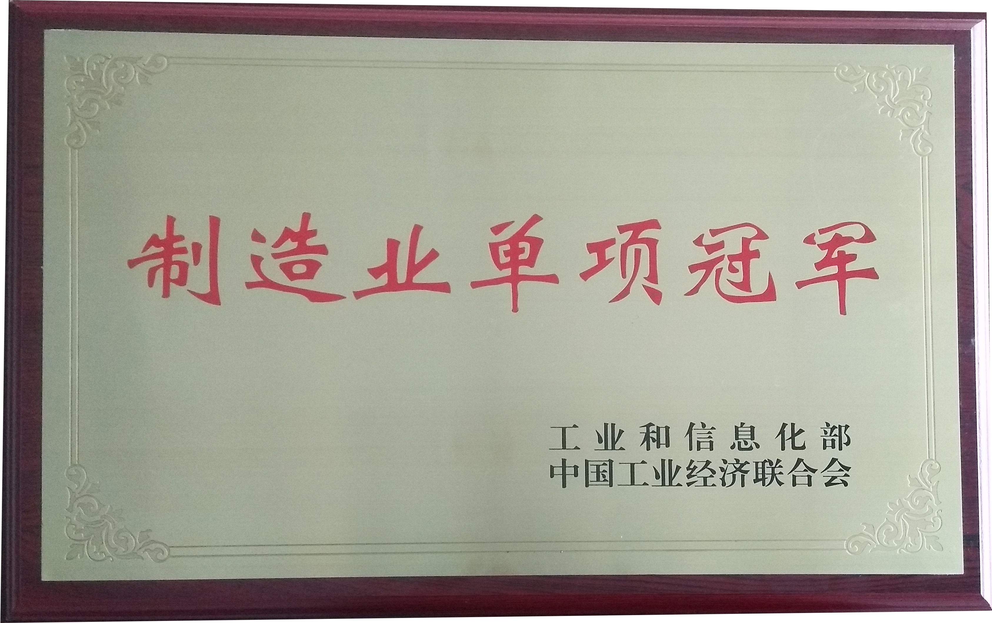 公司榮獲國家級(jí)制造業(yè)單項(xiàng)冠軍企業(yè)